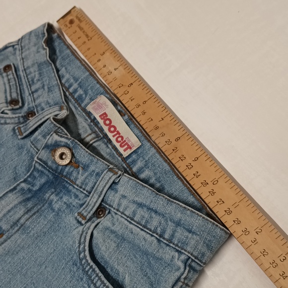 VTG Faded glory| girls bootcut light wash denim jeans Sz 12 - Picture 10 of 14